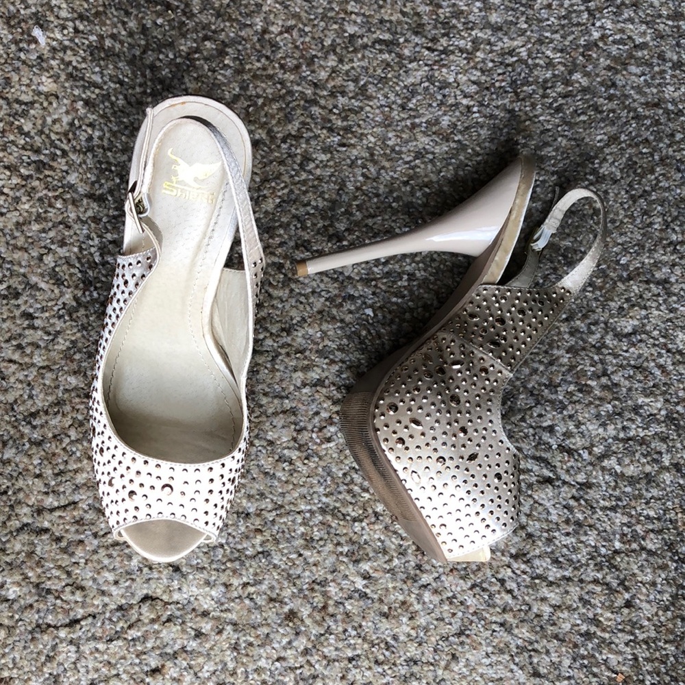 Shiekh platform peep toe heels